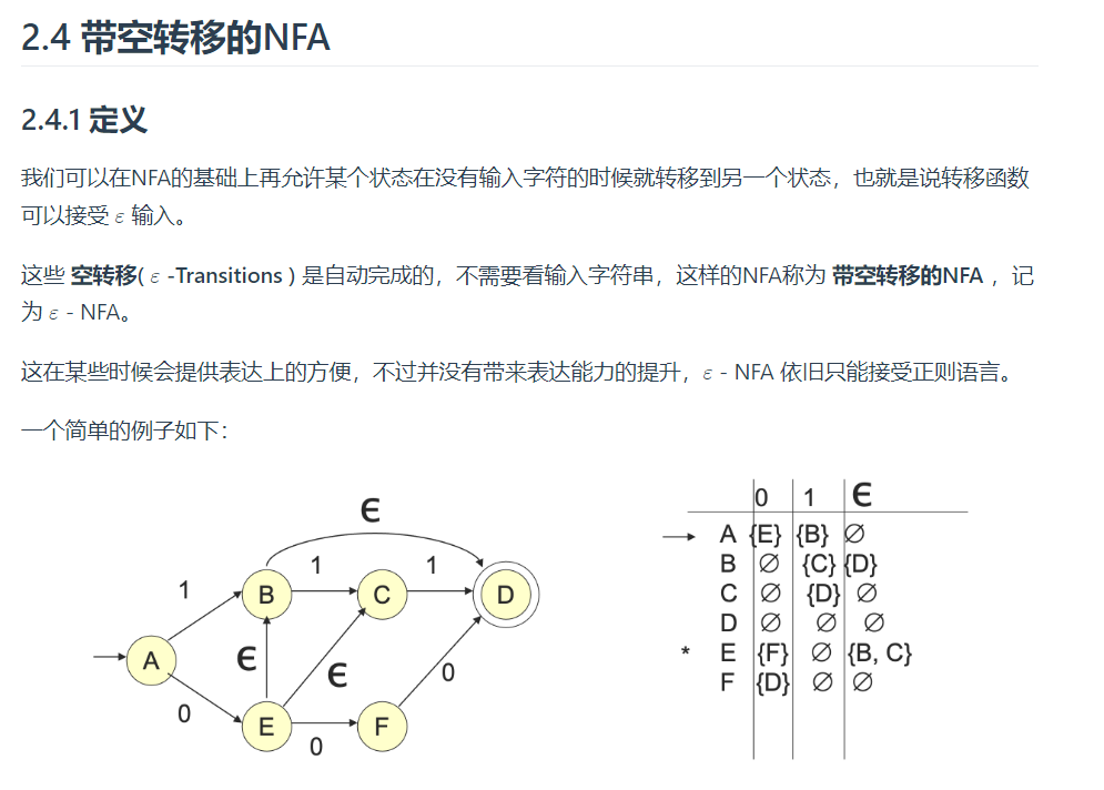 空转移NFA